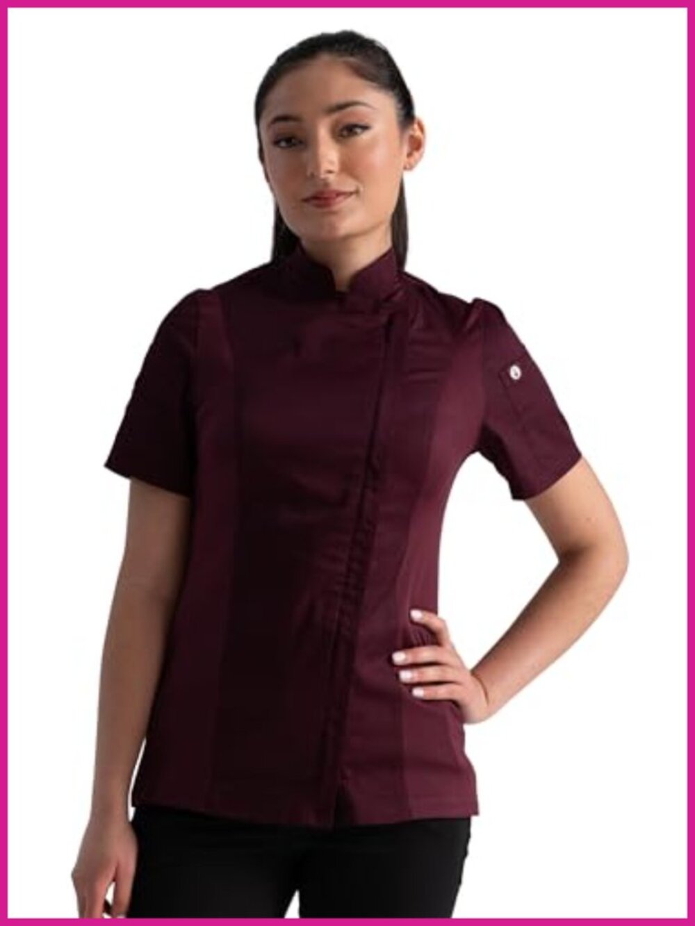 Women's Chef Coat Lightweight Polycotton Cool Vent Side Panels